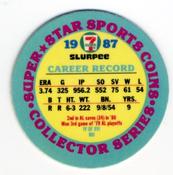 1987 7-Eleven Super Star Sports Coins: Mideast Region #IV MH Don Aase Back