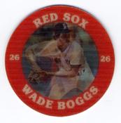 1987 7-Eleven Super Star Sports Coins: Mideast Region #VI MH Wade Boggs Front