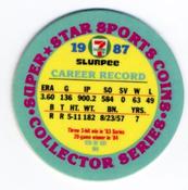 1987 7-Eleven Super Star Sports Coins: Mideast Region #VIII MH Mike Boddicker Back