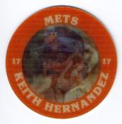 1987 7-Eleven Super Star Sports Coins: Mideast Region #XIII MH Keith Hernandez Front