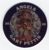 1987 7-Eleven Super Star Sports Coins: West Region #VII AH Gary Pettis Front