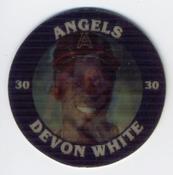 1987 7-Eleven Super Star Sports Coins: West Region #XIII AH Devon White Front