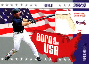 2003 Stadium Club - Born in the USA Relics #USA-GS Gary Sheffield Front