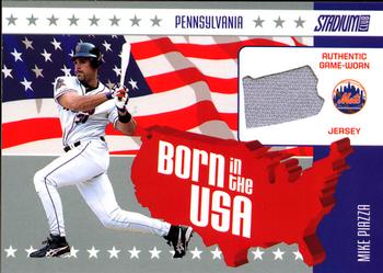 2003 Stadium Club - Born in the USA Relics #USA-MP Mike Piazza Front