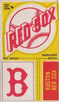 1968-72 Fleer Cloth Baseball Emblems Tallboys #NNO Boston Red Sox Front