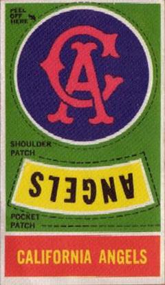 1968-72 Fleer Cloth Baseball Emblems Tallboys #NNO California Angels Front