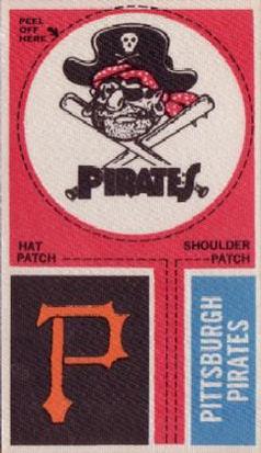 1968-72 Fleer Cloth Baseball Emblems Tallboys #NNO Pittsburgh Pirates Front