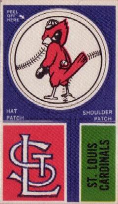 1968-72 Fleer Cloth Baseball Emblems Tallboys #NNO St. Louis Cardinals Front