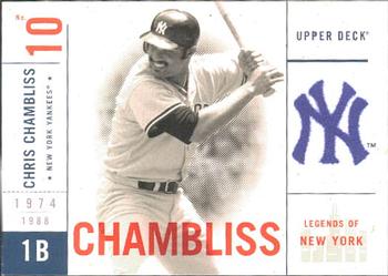 2001 Upper Deck Legends of New York #100 Chris Chambliss Front