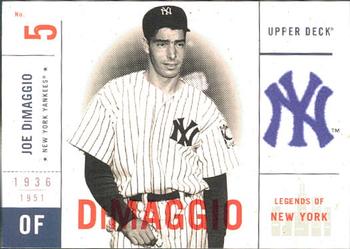 2001 Upper Deck Legends of New York #107 Joe DiMaggio Front