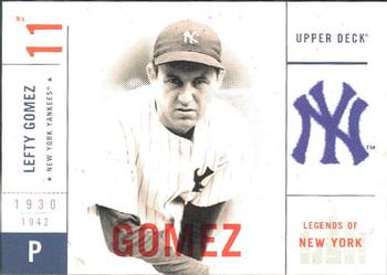 2001 Upper Deck Legends of New York #109 Lefty Gomez Front