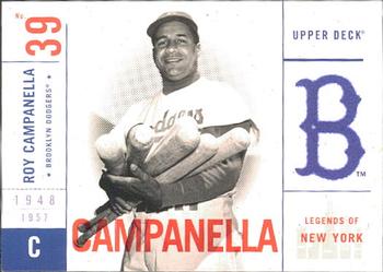 2001 Upper Deck Legends of New York #10 Roy Campanella Front