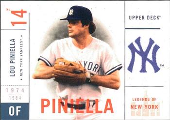 2001 Upper Deck Legends of New York #112 Lou Piniella Front