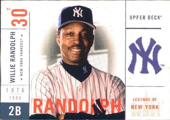 2001 Upper Deck Legends of New York #122 Willie Randolph Front