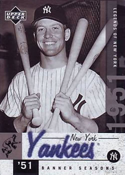 2001 Upper Deck Legends of New York #144 Mickey Mantle Front