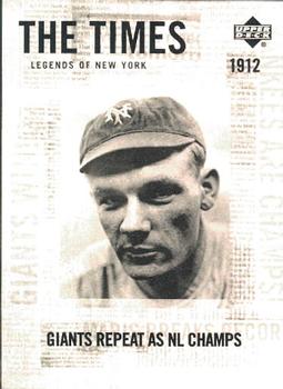 2001 Upper Deck Legends of New York #163 Rube Marquard Front