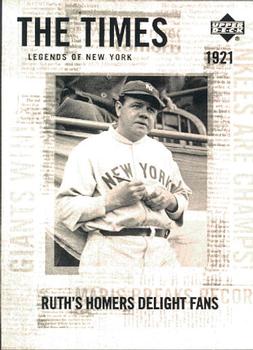 2001 Upper Deck Legends of New York #169 Babe Ruth Front