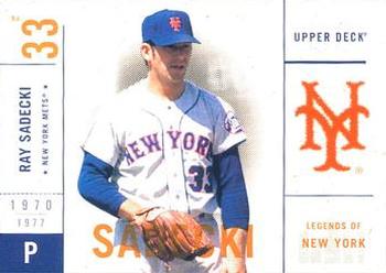 2001 Upper Deck Legends of New York #74 Ray Sadecki Front