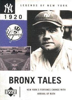 2001 Upper Deck Legends of New York #125 Babe Ruth Front