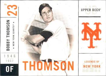 2001 Upper Deck Legends of New York #32 Bobby Thomson Front