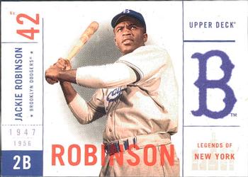 2001 Upper Deck Legends of New York #7 Jackie Robinson Front