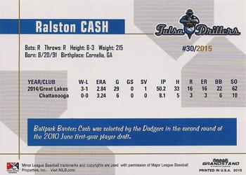 2015 Grandstand Tulsa Drillers #NNO Ralston Cash Back