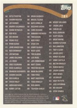 2002 Topps - Checklists Gold #2 Series 2 Checklist 2: 496-626 Back