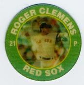 1991 Score 7-Eleven Superstar Action Coins: Florida Region #3 OG Roger Clemens Front