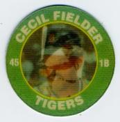 1991 Score 7-Eleven Superstar Action Coins: Florida Region #6 OG Cecil Fielder Front