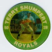 1991 Score 7-Eleven Superstar Action Coins: Florida Region #15 OG Terry Shumpert Front