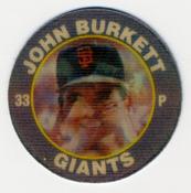 1991 Score 7-Eleven Superstar Action Coins: Northern California Region #1 HG John Burkett Front