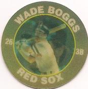 1991 Score 7-Eleven Superstar Action Coins: Northeast Region #1 RL Wade Boggs Front