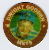 1991 Score 7-Eleven Superstar Action Coins: Northeast Region #5 RL Dwight Gooden Front