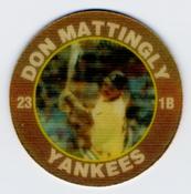 1991 Score 7-Eleven Superstar Action Coins: Northeast Region #11 RL Don Mattingly Front