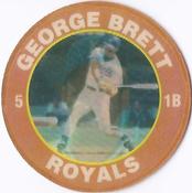 1991 Score 7-Eleven Superstar Action Coins: Northwest Region #1 SM George Brett Front