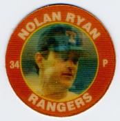 1991 Score 7-Eleven Superstar Action Coins: Northwest Region #14 SM Nolan Ryan Front