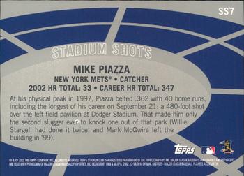 2003 Stadium Club - Stadium Shots #SS7 Mike Piazza Back