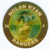 1991 Score 7-Eleven Superstar Action Coins: Texas Region #11 BJ Nolan Ryan Front