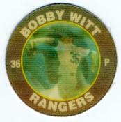 1991 Score 7-Eleven Superstar Action Coins: Texas Region #15 BJ Bobby Witt Front