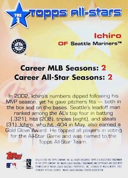 2003 Topps - All-Stars #TAS3 Ichiro Suzuki Back