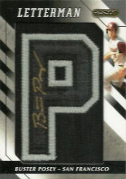 2008 Razor Letterman - Letterman 5 #BUP-P Buster Posey Front