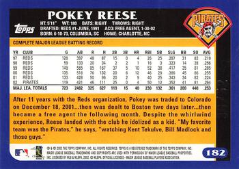 2003 Topps - Black #182 Pokey Reese Back