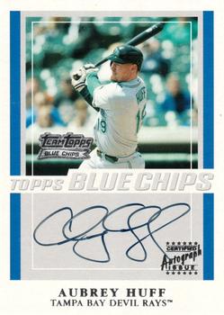 2003 Topps - Blue Chips Autographs #TT-AH Aubrey Huff Front