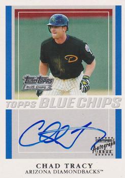 2003 Topps - Blue Chips Autographs #TT-CT Chad Tracy Front