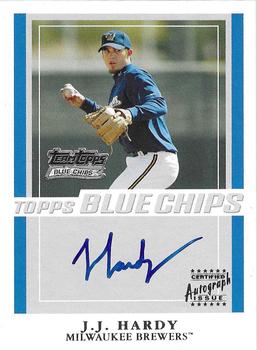 2003 Topps - Blue Chips Autographs #TT-JHA J.J. Hardy Front