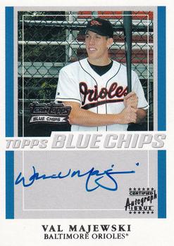 2003 Topps - Blue Chips Autographs #TT-VM Val Majewski Front