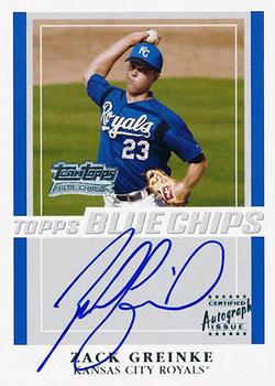 2003 Topps - Blue Chips Autographs #TT-ZG Zack Greinke Front