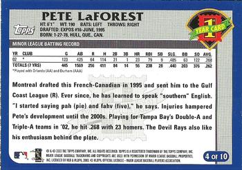 2003 Topps - First Year Player #4 Pete LaForest Back