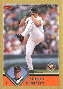 2003 Topps - Gold #39 Sidney Ponson Front