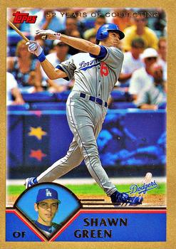 2003 Topps - Gold #110 Shawn Green Front